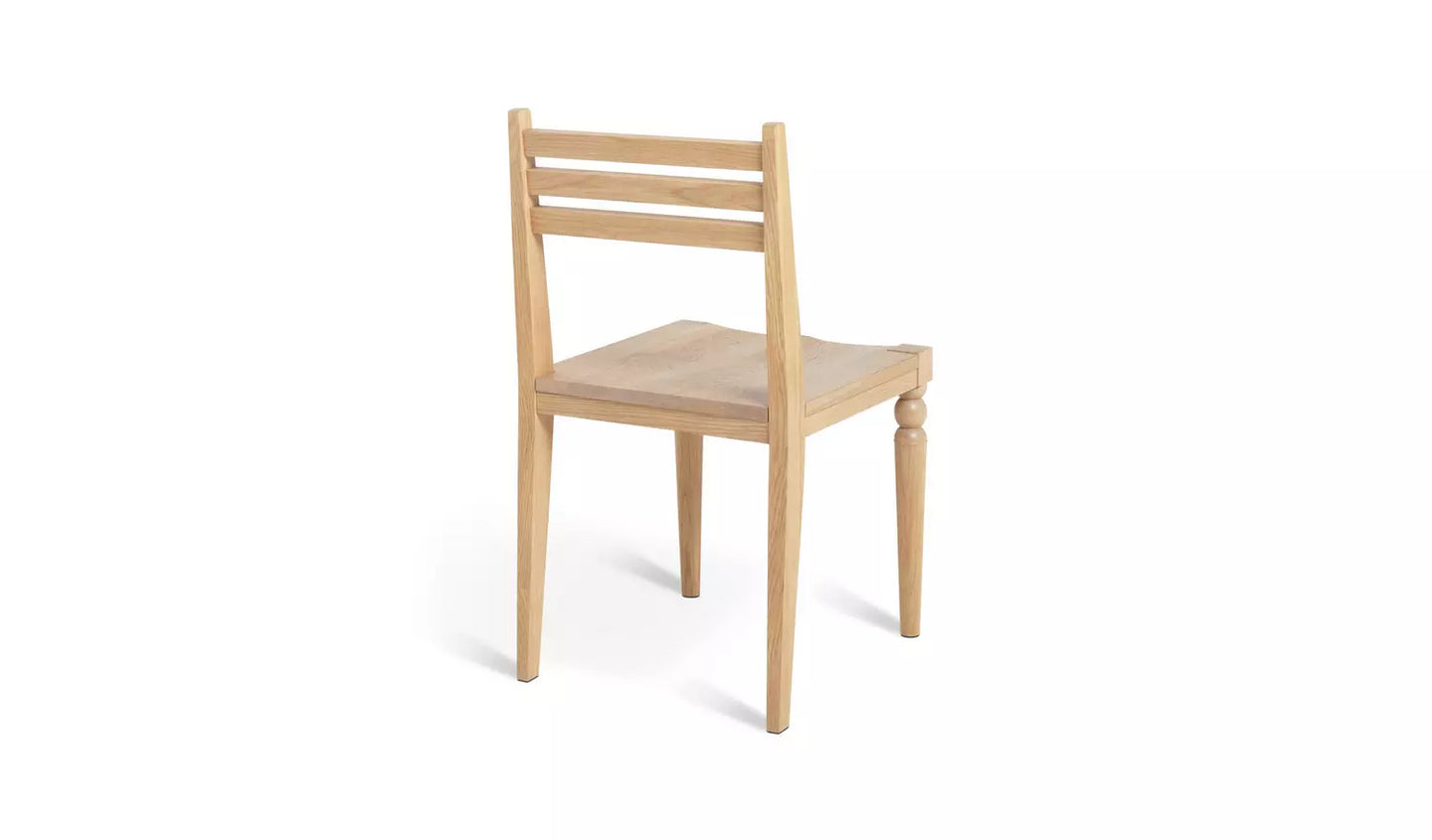 Habitat Barnwell Pair of Oak Dining Chairs - Natural